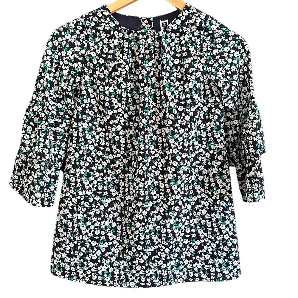 JANIE and JACK | Girls Floral Bell Sleeve Shift Dress | Size 6
